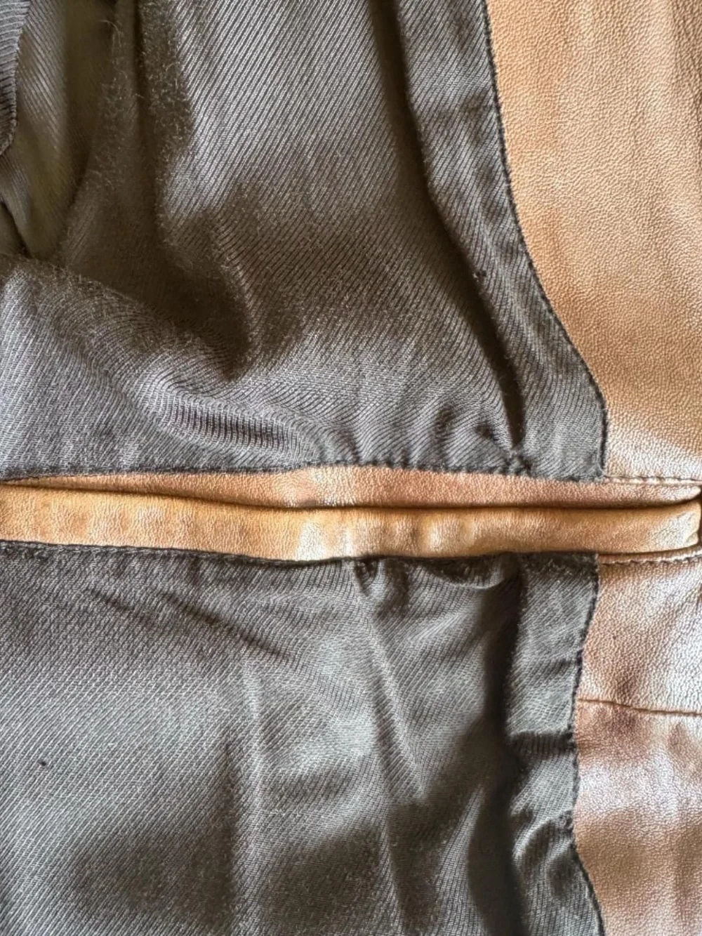 ALLSAINTS Brown Leather Bomber Jacket- Medium - Picture 4 of 5